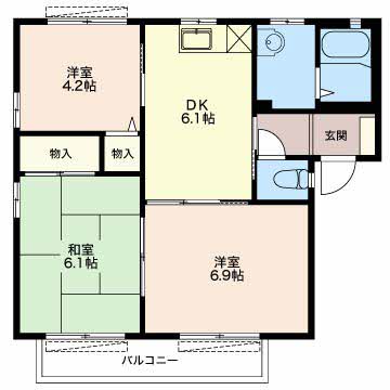 エクセレントTAKA Aの間取り