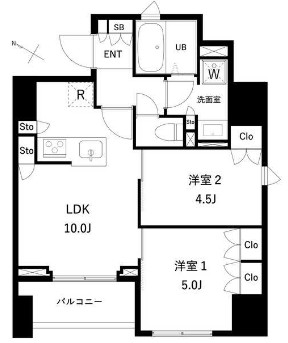 タスキプライムテラス本蓮沼の間取り