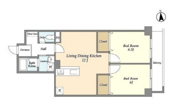 コスモリード武蔵中原の間取り
