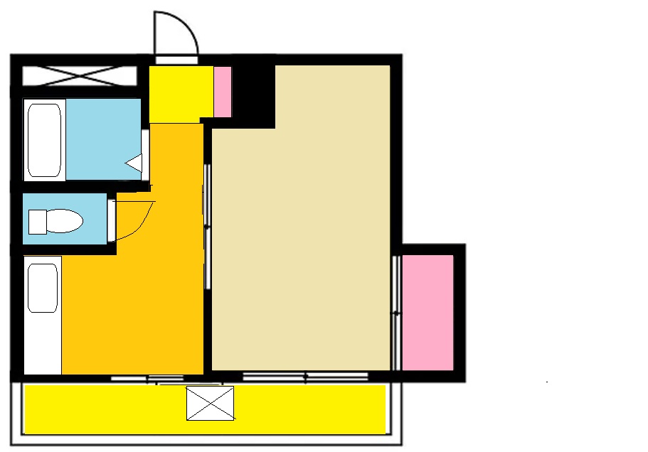 ハイツ夕鶴の間取り