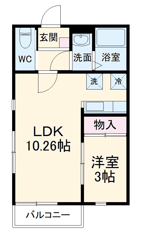 ジュネス(亀井野)の間取り