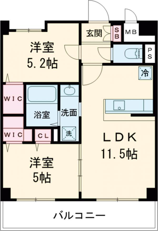 リエゾン東比恵の間取り