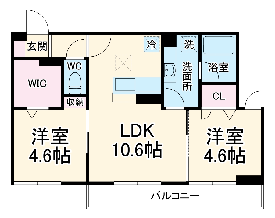 リートゥス湘南辻堂の間取り