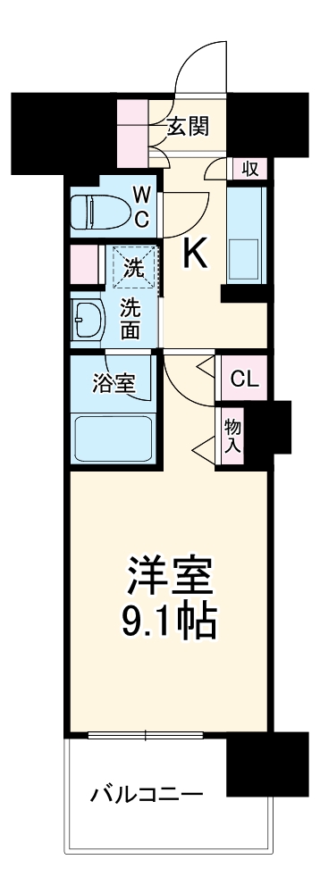 ロイヤルパークスERささしまWESTの間取り