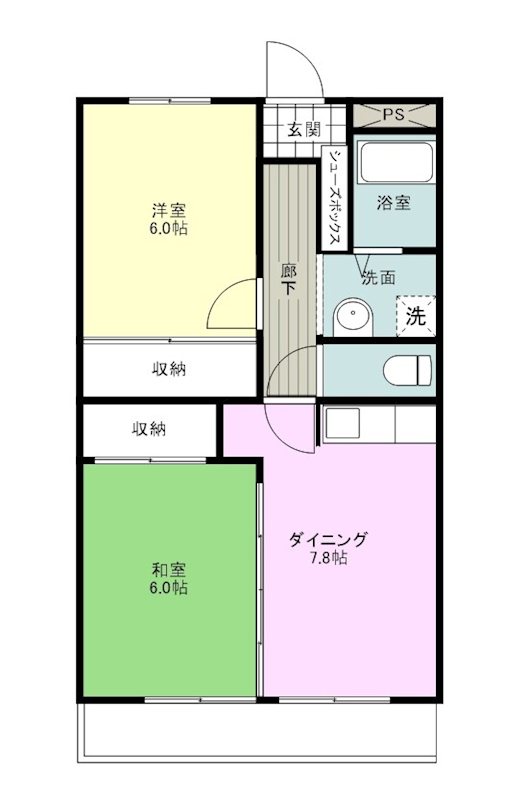 アビタシオンカモガワの間取り