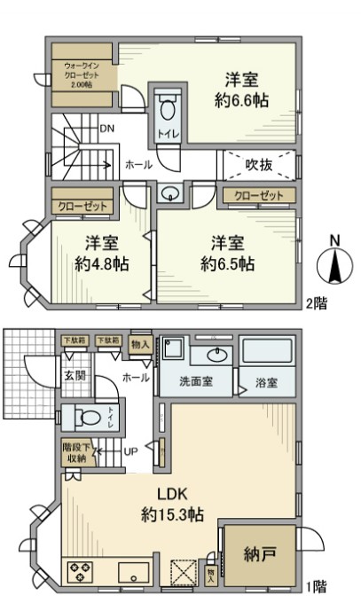 野崎戸建の間取り