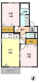 セゾンミストラルBの間取り