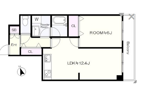 モンシャトー国分寺明星の間取り