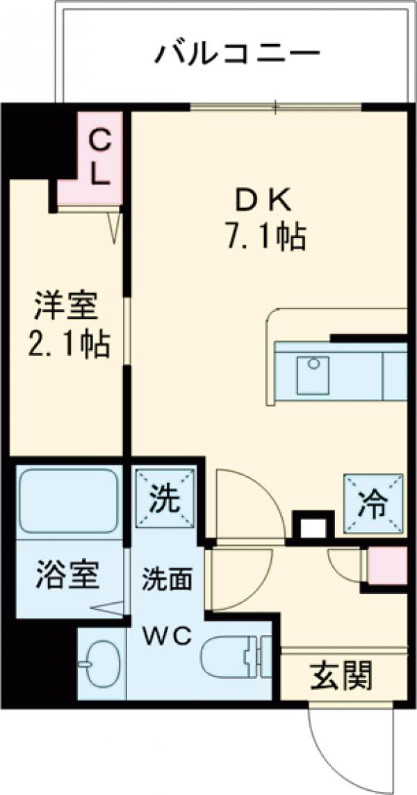 ドゥーエ五反野の間取り