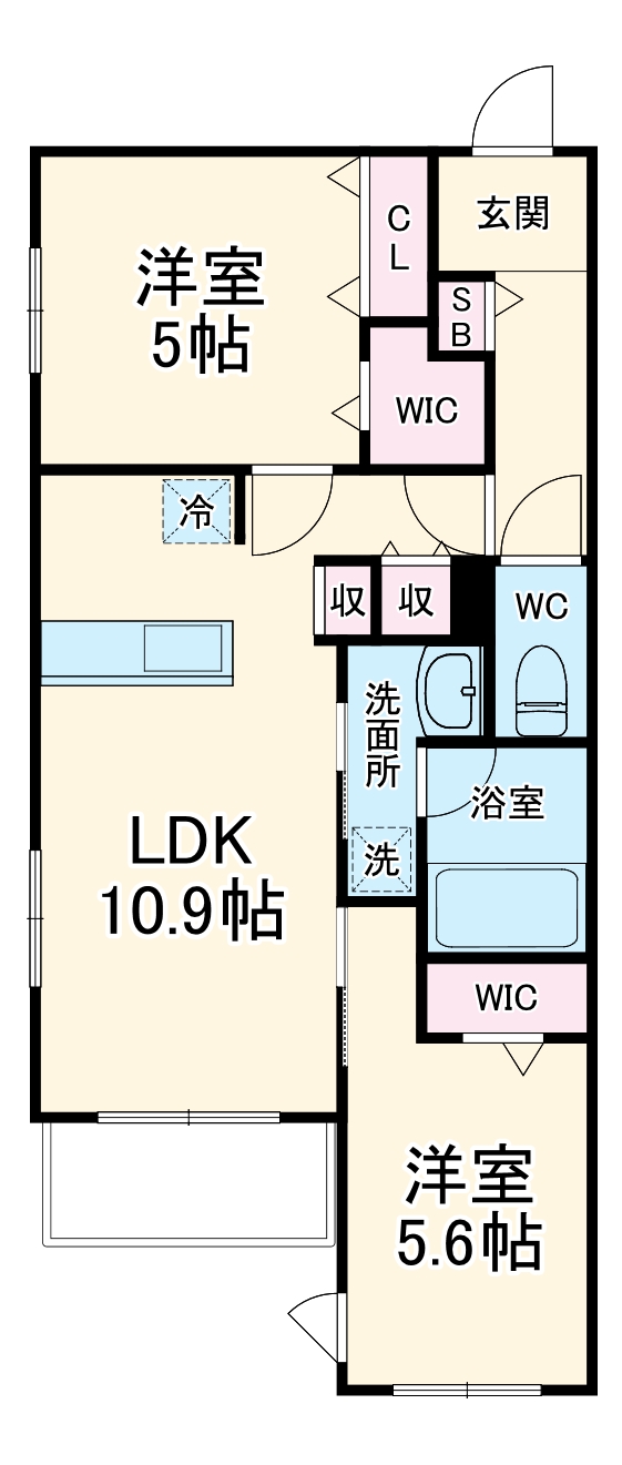 湘南台メゾンフォーサイトの間取り