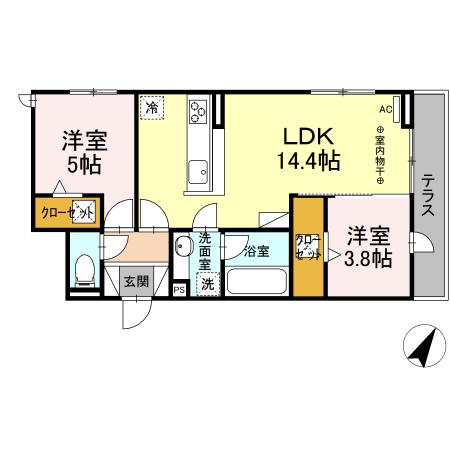 アストロ馬渕の間取り