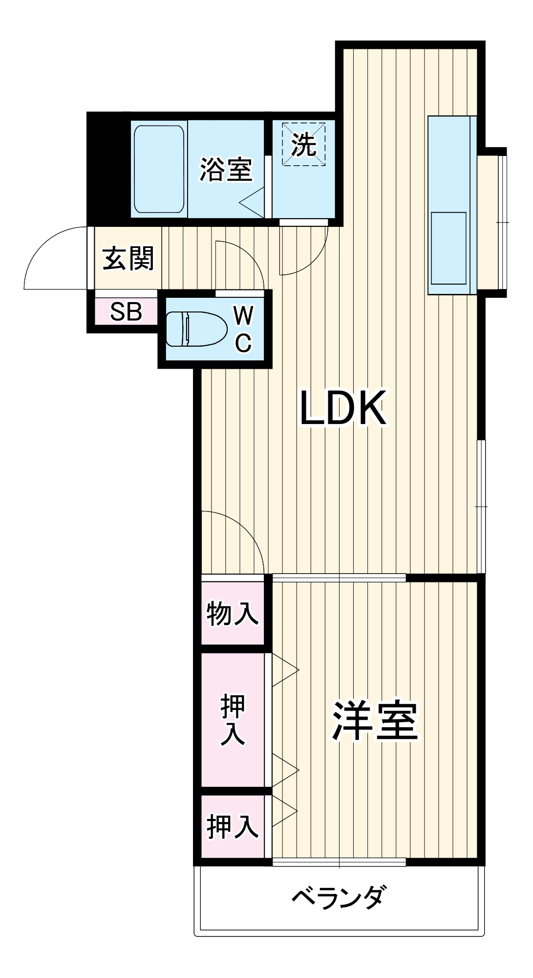 第6藤ハイツの間取り