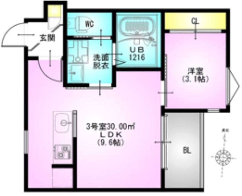REGALEST Nisshinの間取り