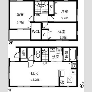 Land court 豊明前後町の間取り