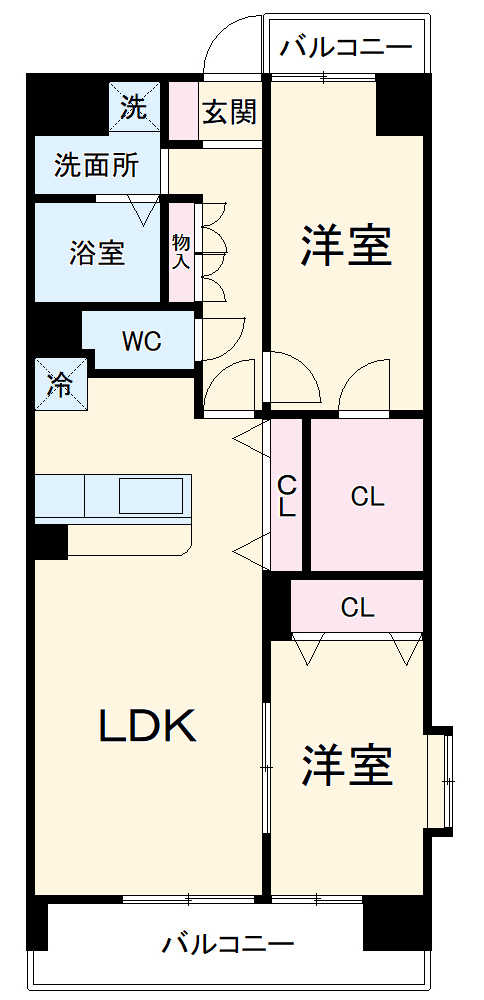 アヴェニール N棟の間取り