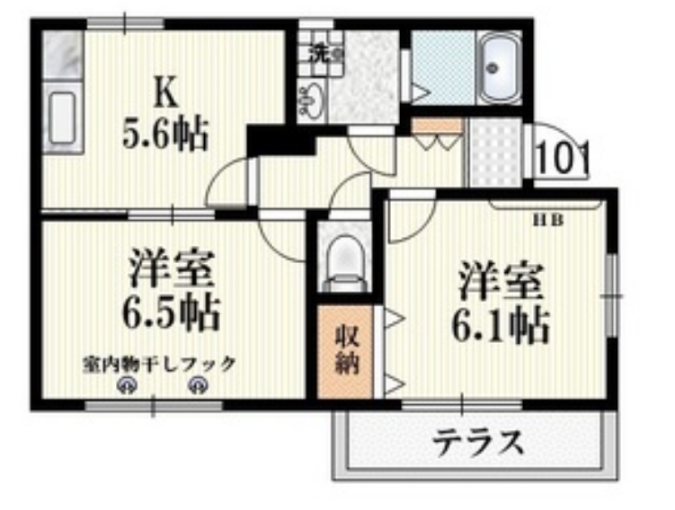三鷹シャンテの間取り