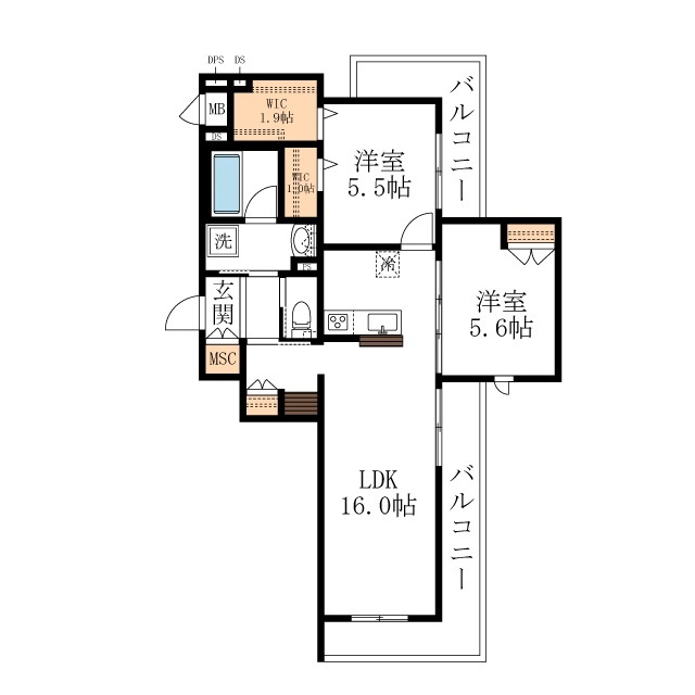 Belle Graceの間取り