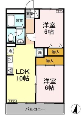 メゾンエオニアの間取り