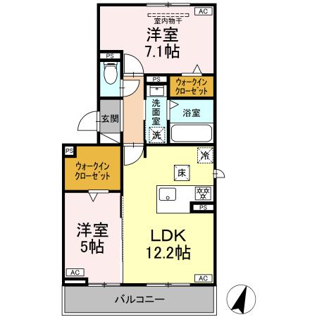 D-avance二本木新町の間取り
