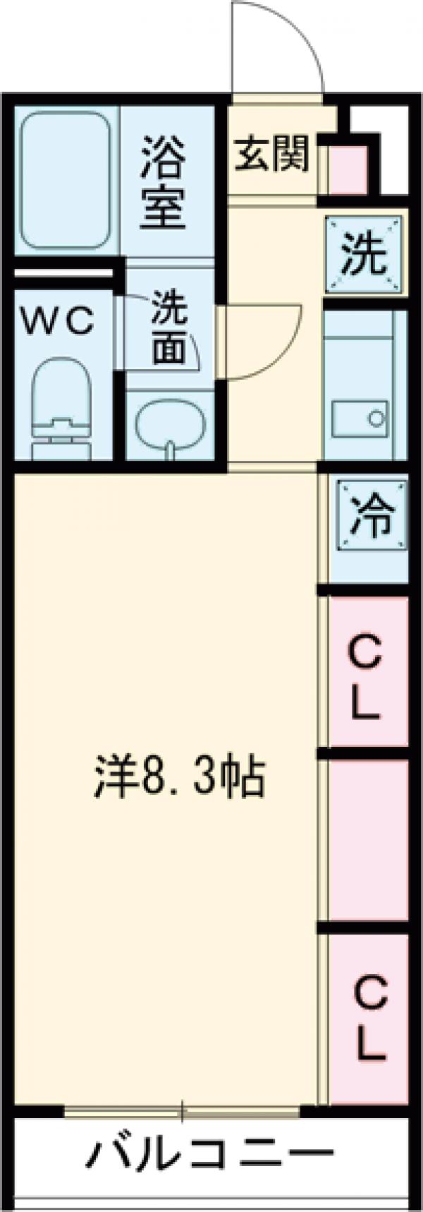 東長沼の完工年月(2020年2月)築の賃貸アパートの間取り