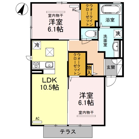ロイヤルベルグDの間取り