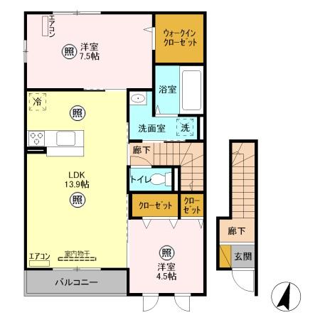 Excel’ Dの間取り