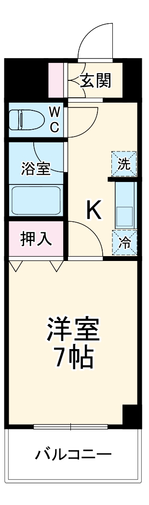 河幸第八ビルの間取り