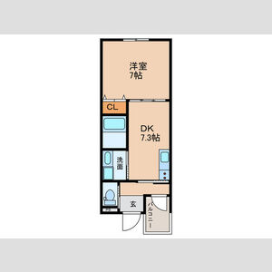 玉川の完工年月(2026年2月)築の賃貸アパートの間取り
