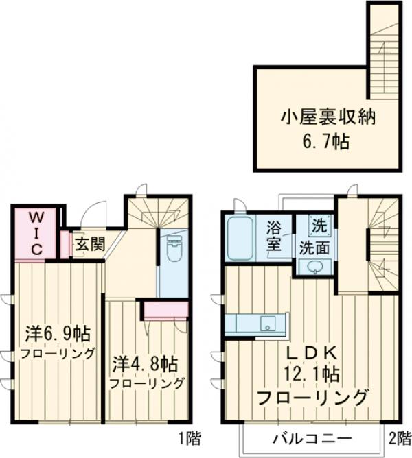 ｄｗｅｌｌ上北沢Ｂ棟の間取り