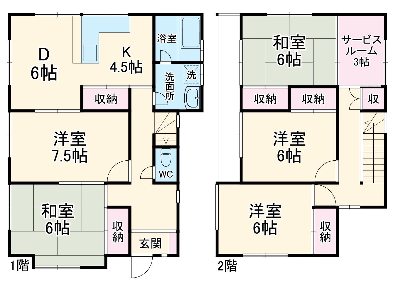 大岩貸家の間取り