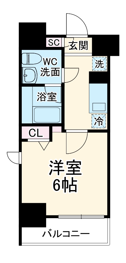 GROWS西横浜の間取り