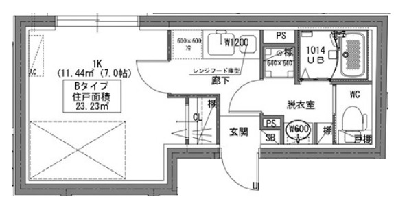 ラヴィエール菊川駅前の間取り