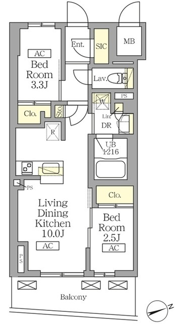 テラス北千住の間取り