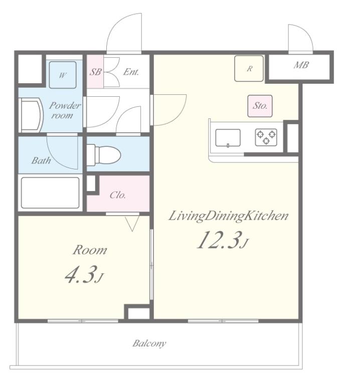 Diamant Grisの間取り