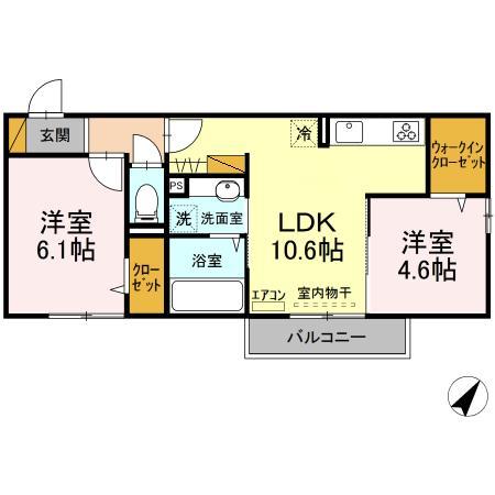 クラレット A棟の間取り