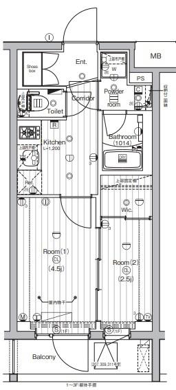 仮称)PREMIUM CUBE世田谷の間取り
