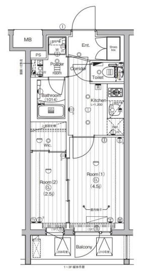 仮称)PREMIUM CUBE世田谷の間取り
