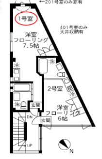 シェアパルト池袋の間取り