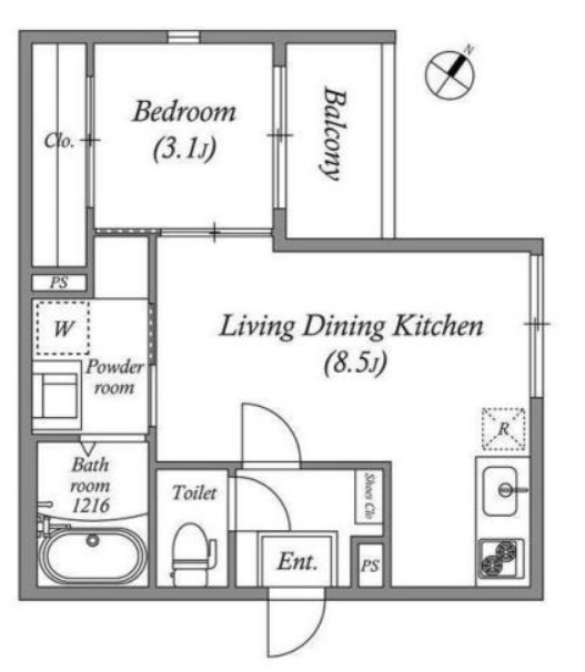 ハーモニーテラス大野の間取り