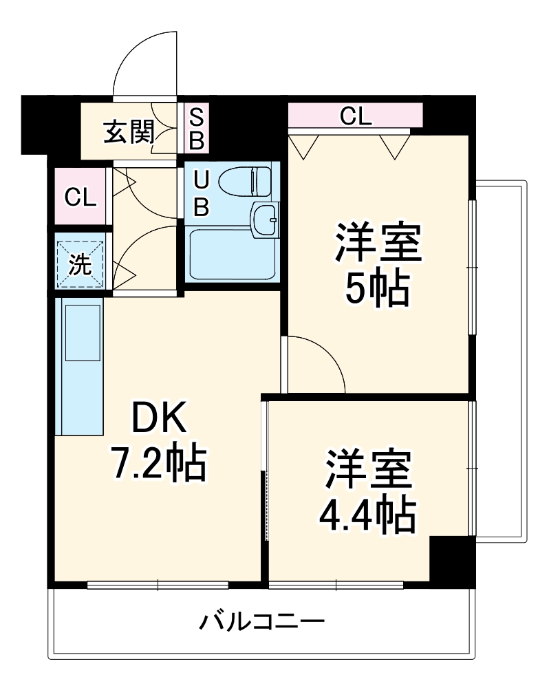 コスモ横浜保土ヶ谷の間取り