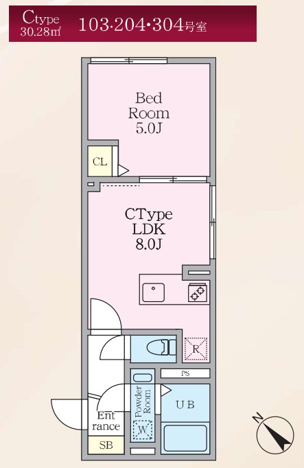 エルファーロ早稲田の間取り