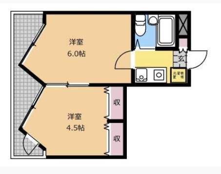 キャトルセゾン橋本Ⅷ の間取り