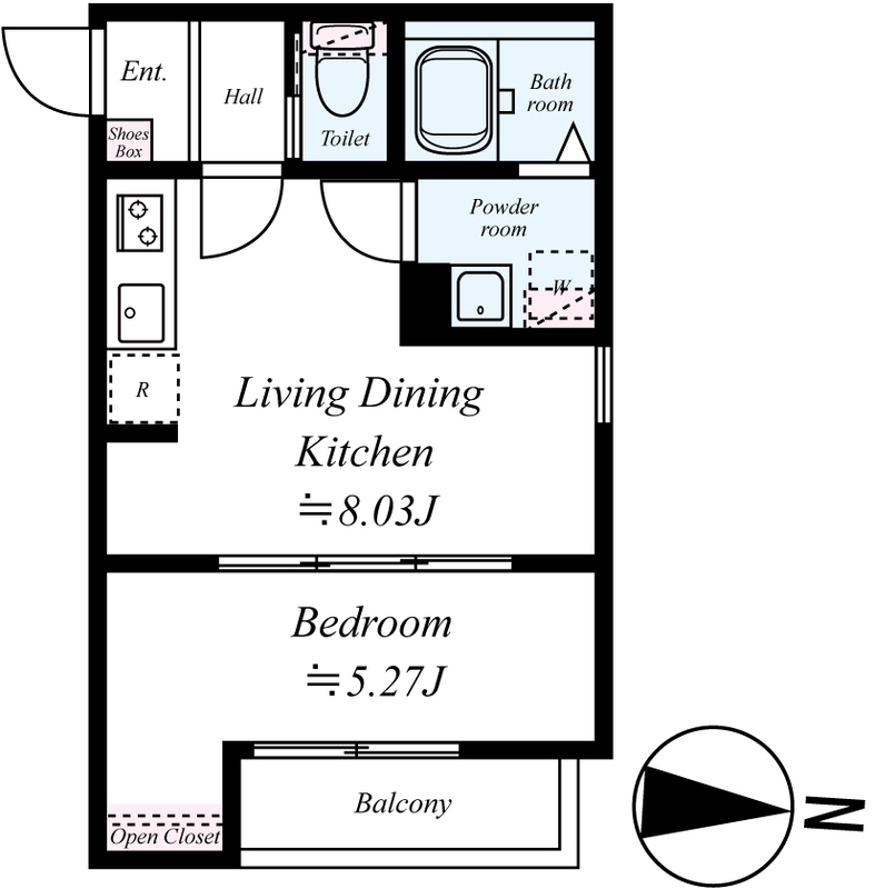 GRADUS鶴ヶ島Ⅴの間取り