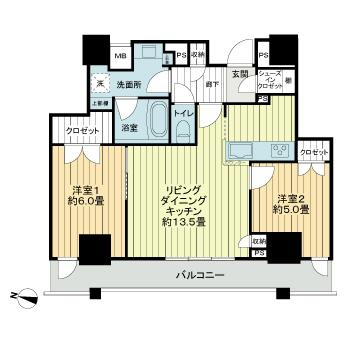 アデニウムタワー梅田の間取り