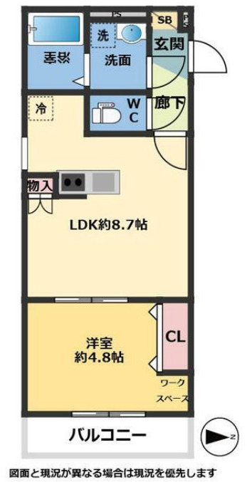 柴崎台の完工年月(2025年1月)築の賃貸アパートの間取り