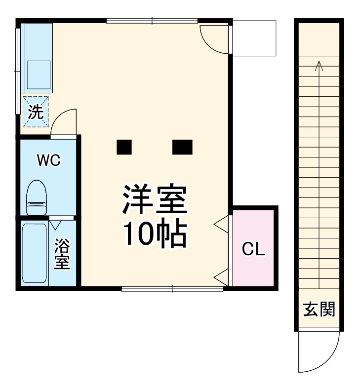 ぽっぽ荘の間取り