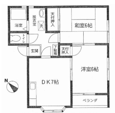 第1メゾン浜蔵の間取り