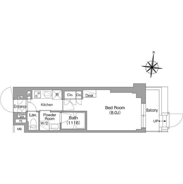 コンフォリア・リヴ大崎の間取り