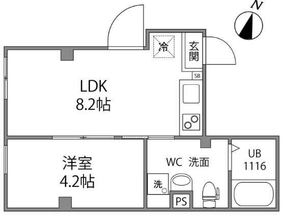 VARIE Takenotsukaの間取り