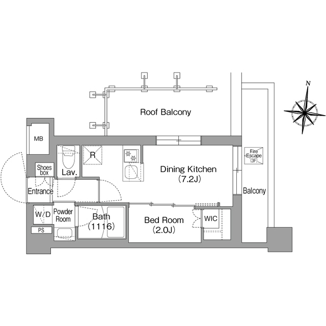 コンフォリア・リヴ大崎の間取り